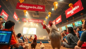 Experience live cockfighting at dagawin.live with vibrant atmosphere and betting options.